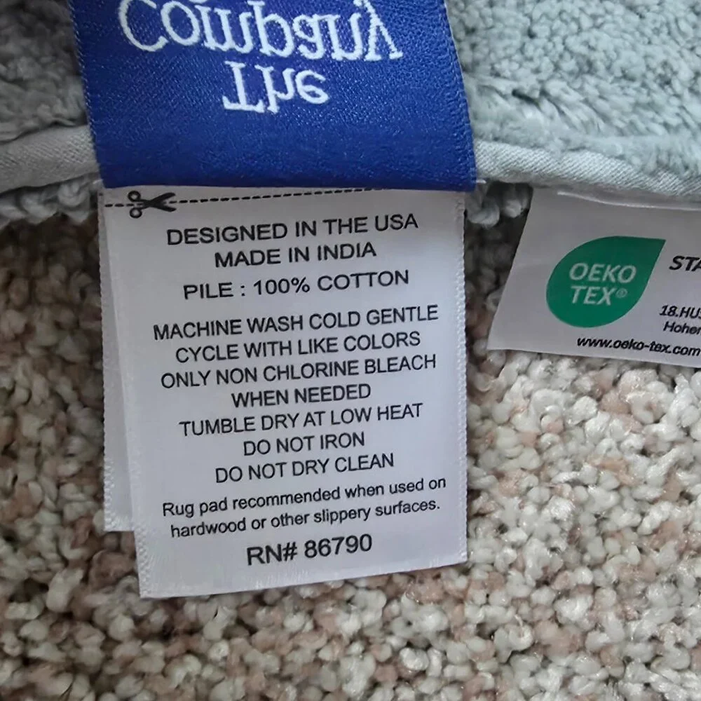 The Company Store Seafoam Green Bath Mat